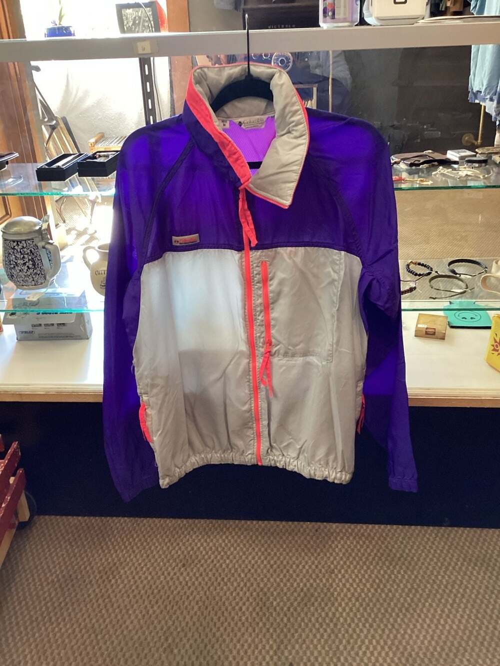 Medium Windbreaker Jacket Purple White Pink Men's